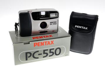 Pentax PC-550 analoge compactcamera in doos met hoesje beschikbaar voor biedingen