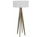 Witte vloerlamp Sepia met houten poot, Ophalen, Nieuw, Hout, 150 tot 200 cm