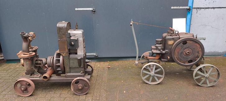 2 stationaire motoren Vendeuvre+ EKM, Doe-het-zelf en Verbouw, Motoren, Dieselmotor, Ophalen