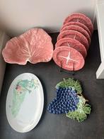 Bordalo Pinheiro Oud Roze Schaaltjes Set, Huis en Inrichting, Keuken | Servies, Verzenden, Overige stijlen, Aardewerk, Schaal of Schalen