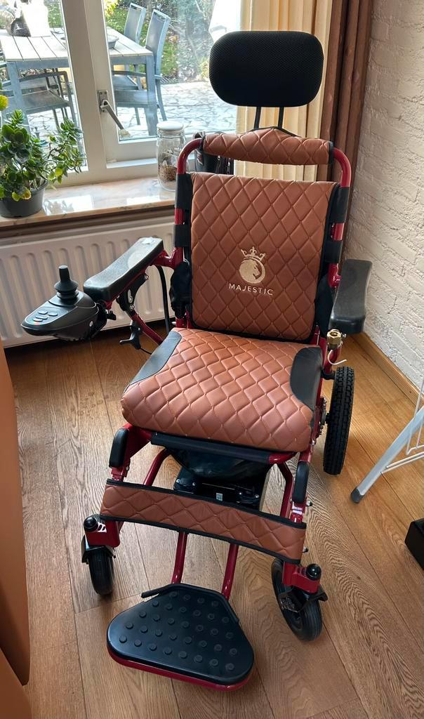 Elektrische zelfbestuurbare roltoel Majestic, Diversen, Rolstoelen, Zo goed als nieuw, Elektrische rolstoel, Ophalen