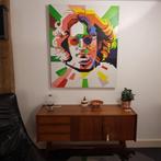 Origineel schilderij, kunstwerk, portret, doek John Lennon, Antiek en Kunst, Ophalen