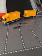 653 herpa 304313 mercedes actros oranje container kraan 1:87, Hobby en Vrije tijd, Modelauto's | 1:87, Ophalen of Verzenden, Nieuw