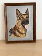 Mooi schilderij van een herdershond, Antiek en Kunst, Ophalen of Verzenden