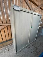 Stalen kast met roldeur en slot, Ophalen, Gebruikt, 100 tot 150 cm, Metaal