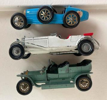3 auto’s - models of yesterday - made in England by Lesney beschikbaar voor biedingen
