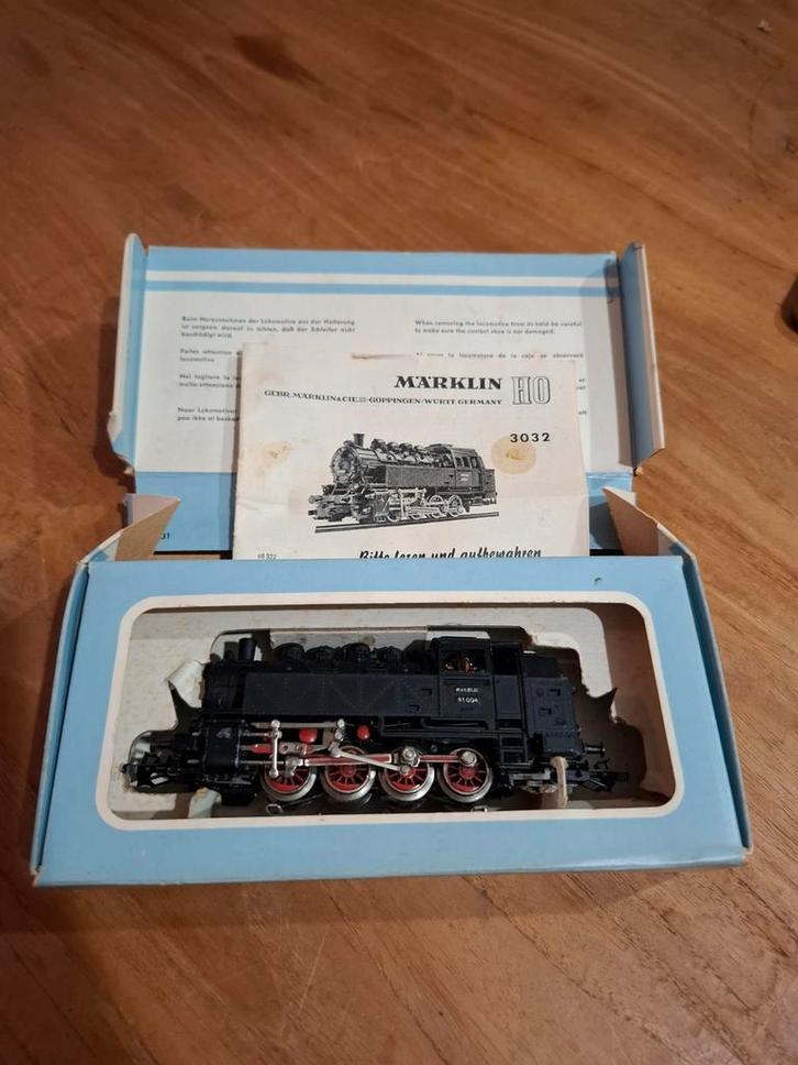 Märklin 3032 Vintage Trein in Originele Verpakking, Hobby en Vrije tijd, Modeltreinen | H0, Gebruikt, Overige typen, Wisselstroom