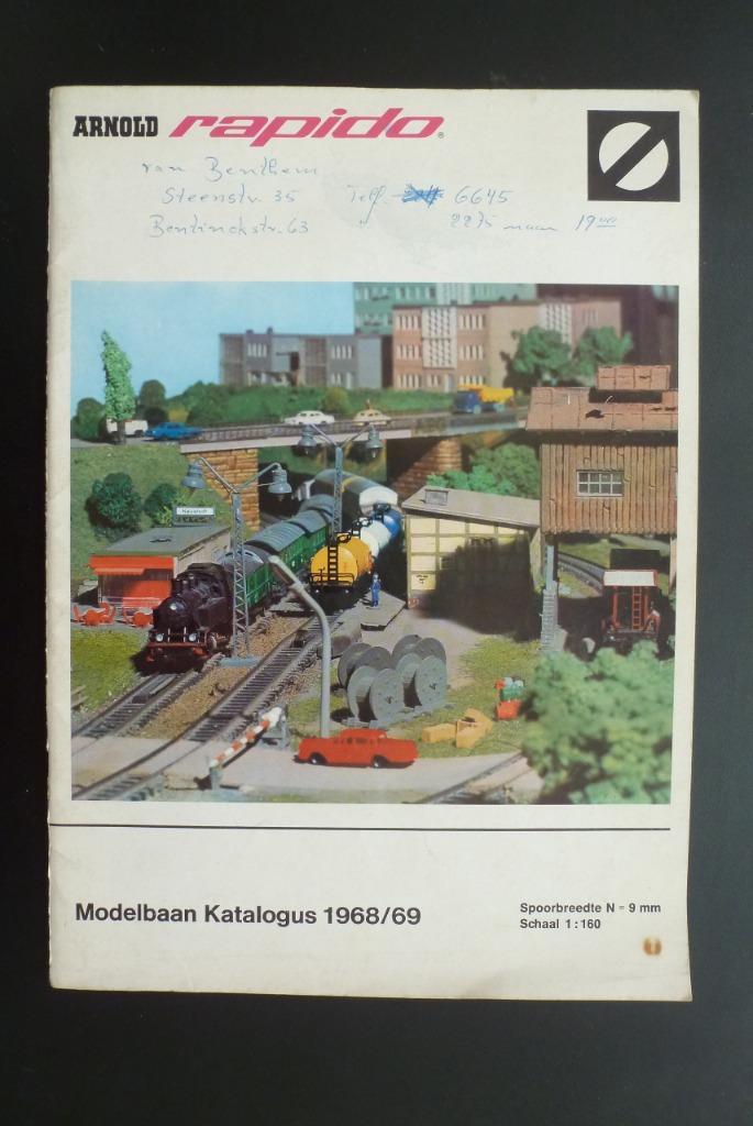Folder/boekje Modelbaan 1968/69., Hobby en Vrije tijd, Modeltreinen | N-Spoor, Zo goed als nieuw, Boek, Tijdschrift of Catalogus