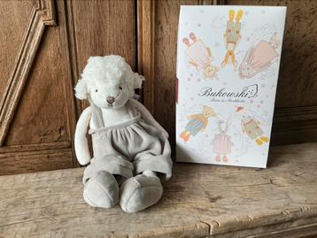 NIEUW Bukowski knuffel schaapje Mack of Molly in cadeaudoos beschikbaar voor biedingen