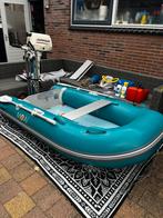 Moai rubberboot met Johnson 5pk set, Watersport en Boten, Airdeck, Zo goed als nieuw, Minder dan 70 pk, Ophalen
