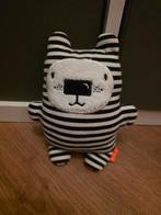 Zwart wit beertje Hema met rammel geluid, Ophalen of Verzenden, Zo goed als nieuw, Beer
