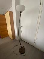 STAANDE LAMP MET GLAZEN KAP, Ophalen, Metaal, 150 tot 200 cm