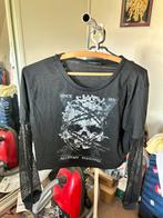 Lange mouwen shirt met gaas, Kleding | Dames, T-shirts, Maat 38/40 (M), Zwart, Ophalen of Verzenden, Zo goed als nieuw