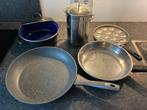 Diverse pannen, Ophalen, Zo goed als nieuw, Rvs, Pannenset