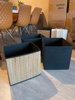 Ikea Kallax Manden - Zwart & Riet, Ophalen, Kunststof, Gebruikt, 50 tot 100 cm