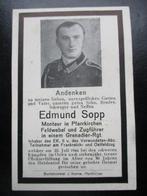 WO2 bidprentje Grenadier Zugführer EK2 VWA 1944, Verzamelen, Militaria | Tweede Wereldoorlog, Verzenden, Landmacht, Duitsland