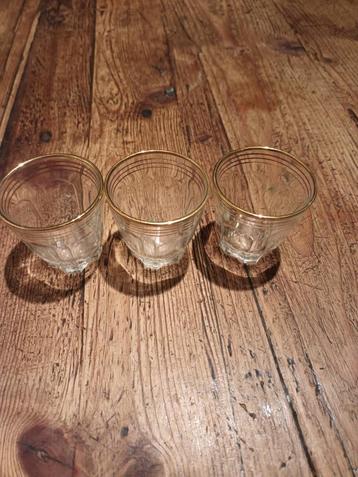 Borrel/Shot glaasjes 3x beschikbaar voor biedingen