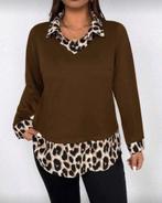 Top Juul Bruin-1  (44-52), Verzenden, Nieuw, Bruin, Shirt of Top