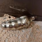 B1158 oude kerstbal zilver peper 8 cm, Diversen, Kerst, Ophalen of Verzenden, Gebruikt