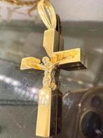 Uniek 14k gouden kruis met jezus, Ophalen of Verzenden, Nieuw, Goud