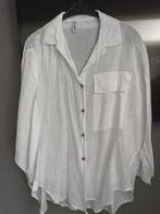 Witte  linnen blouse new collection universele maat, Kleding | Dames, Ophalen of Verzenden, Nieuw, Maat 42/44 (L), Wit