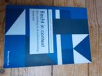 Jeanne Gaakeer - Recht in context, Ophalen of Verzenden, Gelezen, Jeanne Gaakeer; Marc Loth; Sanne Taekema
