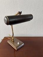 Vintage messing / koperen bureaulamp Heca Edam., Ophalen of Verzenden