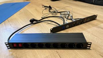 Diversen 19 inch Thon/Adam Hall/Neutrik rackonderdelen beschikbaar voor biedingen