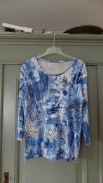 Lady D. blauw/witte longsleeve, maat 40, Maat 38/40 (M), Lady D., Zo goed als nieuw, Lange mouw
