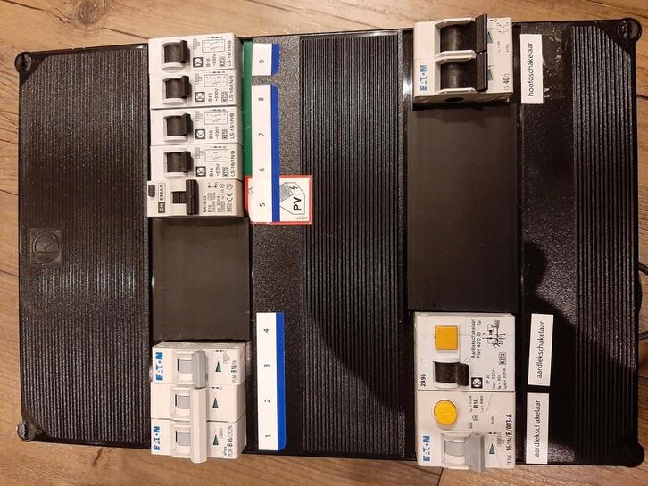 complete groepenkast, Doe-het-zelf en Verbouw, Elektra en Kabels, Gebruikt, Overige typen, Ophalen of Verzenden