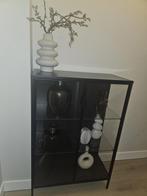 Moderne zwarte glazen kast (IKEA), Zo goed als nieuw, Minder dan 100 cm, 25 tot 50 cm, 50 tot 100 cm