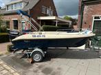 Complete sloep/console boot met 25 pk motor & trailer, Watersport en Boten, Sloepen, Ophalen, 10 tot 30 pk, Zo goed als nieuw