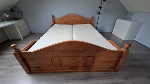 2 persoons houten kajuitbed, Huis en Inrichting, Slaapkamer | Bedden, Gebruikt, Eenpersoons, Hout, Verstelbaar, Ophalen