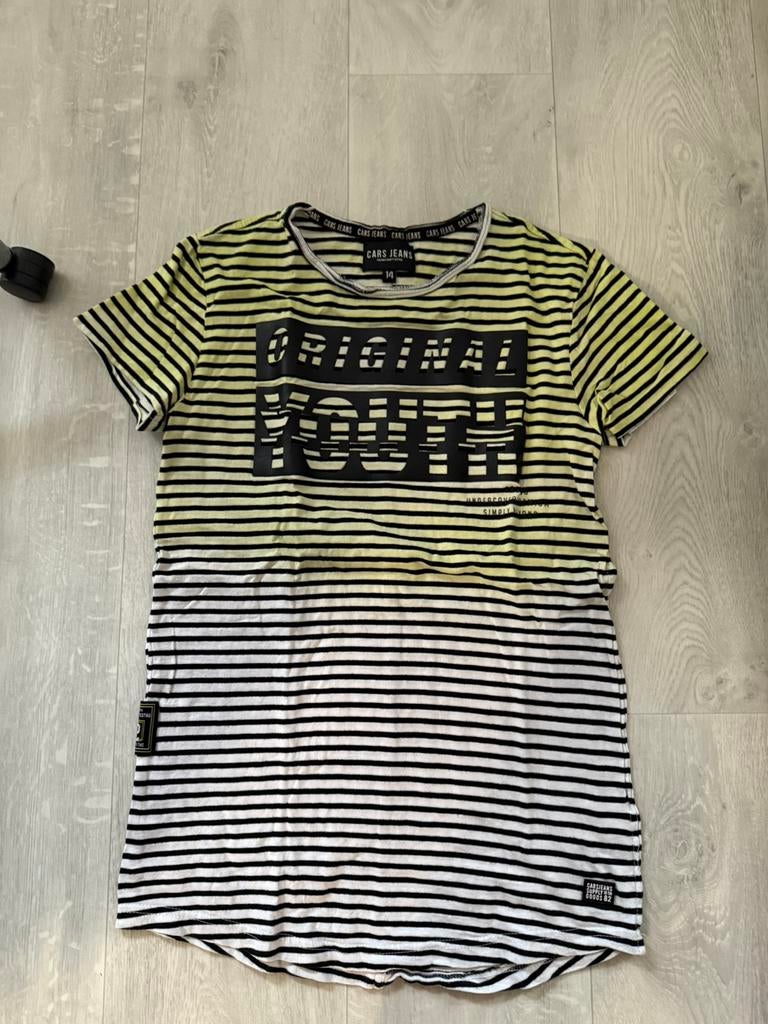 Cars jeans tshirt maat 14 zeer netjes, Ophalen of Verzenden, Zo goed als nieuw, Jongen, Shirt of Longsleeve