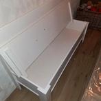 Witte eetkamerbank met opbergruimte, Ophalen, Gebruikt, Wit, Eén