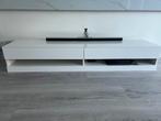 Witte / hoogglans witte zwevende TV meubel, Huis en Inrichting, Ophalen, Minder dan 50 cm, Gebruikt, Minder dan 100 cm
