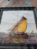 Tegel plateau zeilboot Skûtsje, Antiek en Kunst, Ophalen of Verzenden