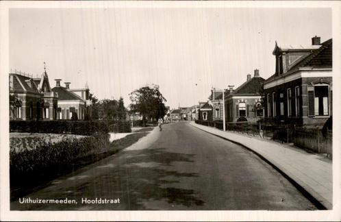 Uithuizermeeden - Hoofdstraat, Verzamelen, Ansichtkaarten | Nederland, Ongelopen, Groningen, Voor 1920, Ophalen of Verzenden