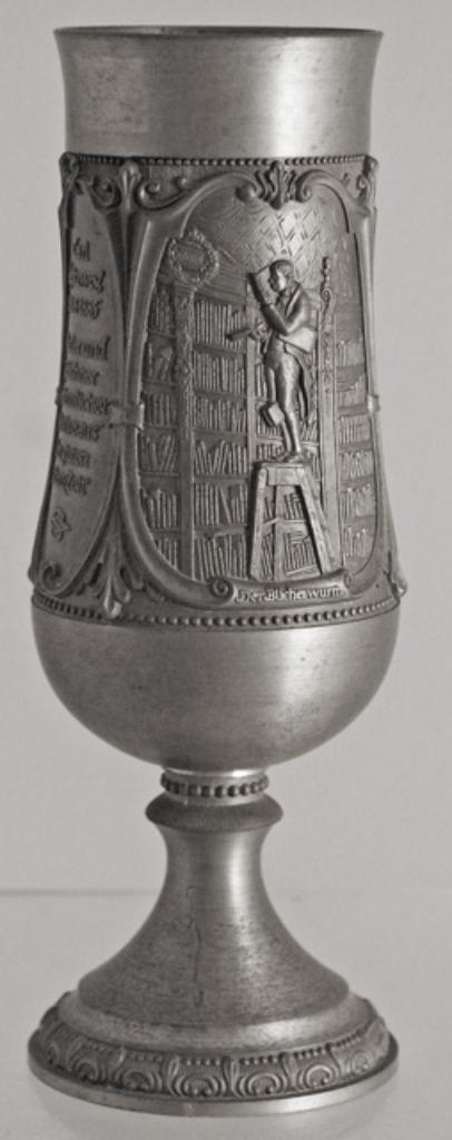 antiek tinnen beker Zinnbecher Carl Spitzweg, Antiek en Kunst, Antiek | Tin, Ophalen