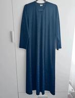 Incila dames lange abaya kaftan jurk blauw L 42 kleed, Maat 42/44 (L), Zo goed als nieuw, Onder de knie, Verzenden