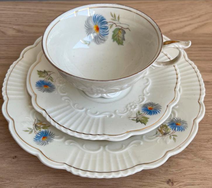 Vintage Petit Dejeuner - merk Steinmann, Verzamelen, Porselein, Kristal en Bestek, Gebruikt, Kop en/of schotel, Porselein, Ophalen of Verzenden