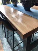 Bar tafel 170x 105 met 4 krukjes, Ophalen of Verzenden, Zo goed als nieuw, Rechthoekig, 100 tot 150 cm