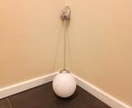 Vintage Art Deco hanglamp plafondlamp bollamp, Ophalen, Tweedehands, Tweedehands, Glas