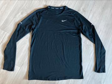 Nike longsleeve hardloopshirt | zwart | maat M beschikbaar voor biedingen