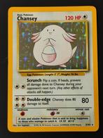 Chansey base set holo wotc  3/102, Ophalen of Verzenden, Zo goed als nieuw, Losse kaart, Foil