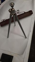 Vintage Ministatief met Bruine Tas, Gebruikt, Ophalen of Verzenden, Minder dan 150 cm, Ministatief