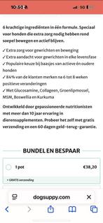 Dog supply spieren en gewrichten, Dieren en Toebehoren, Ophalen of Verzenden, Hond