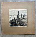 ets van Theo Beerendonk 1939 havengezicht, Ophalen of Verzenden