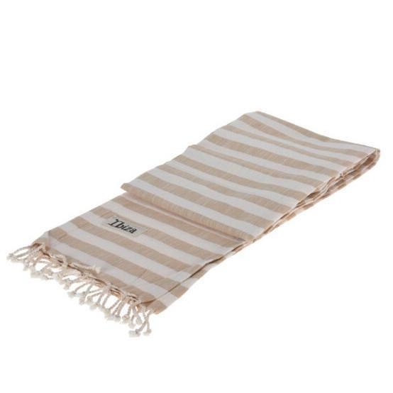 Hamamdoek Ibiza grijs, Huis en Inrichting, Badkamer | Badtextiel en Accessoires, Nieuw, Handdoek, Grijs, Ophalen of Verzenden