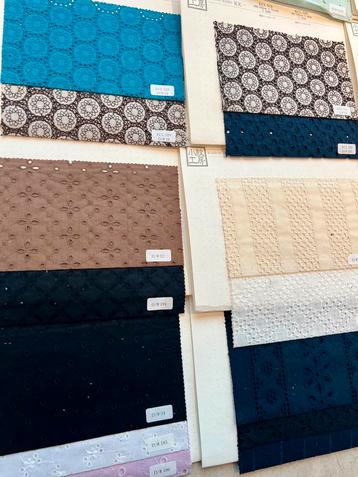35 katoenen broderie anglaise Japans textiel knutsel lappen